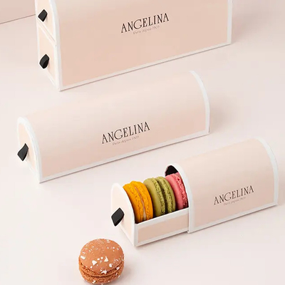 クッキーのクリスマスのMacaronのギフト用の箱のボール紙の習慣