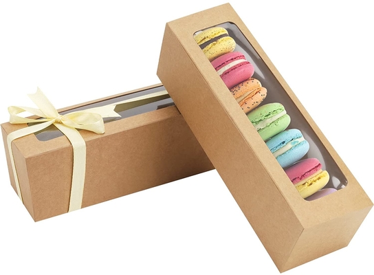 良い価格 明確な窓のリボン6 Macaronが付いている25パックのMacaronの選択箱 オンライン